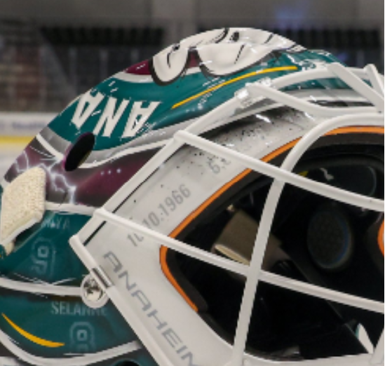 Presale: Lukas Dostal Goalie Mask Unsigned Anaheim "Ducks 30th Anniversary" Tribute