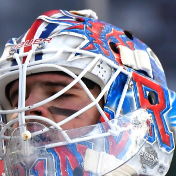 Presale: Igor Shesterkin Signed Goalie Mask 2024 Stadium Series New York Tribute Autographed Signature Edition