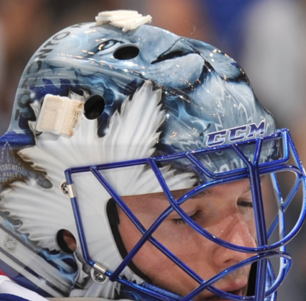 Jonathan Bernier Goalie Mask Unsigned Toronto V1 Tribute