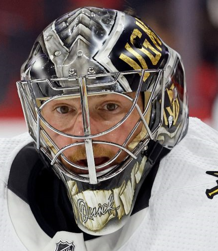 Presale: Jonathan Quick Signed Goalie Mask 2023 Las Vegas V2 MATTE Finish Signature Edition Autographed Painted on Sportmask Pro 3i