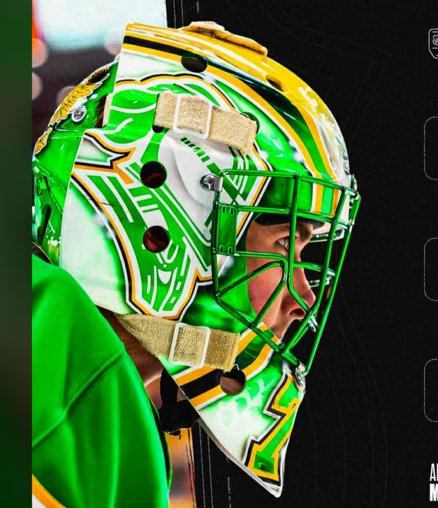 Custom Painted Goalie Mask: London Knights Tribute