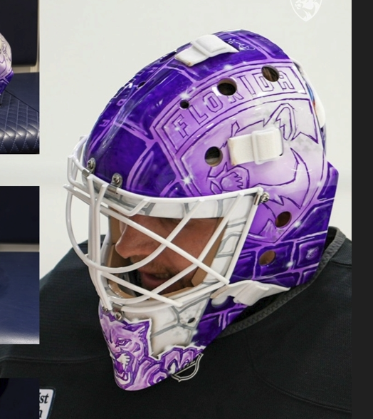 Presale: Sergei Bobrovsky Signed Goalie Mask 2025-26 Florida Hockey Fights Cancer HFC Signature Edition Autographed