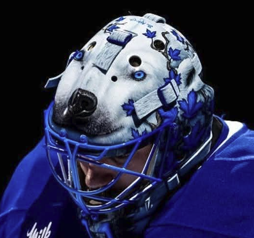 Anthony Stolarz Goalie Mask Unsigned 2025-26 Toronto Tribute