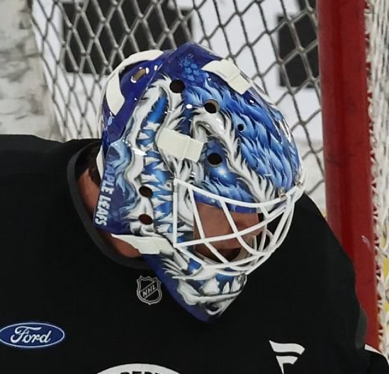 Presale: Joseph Woll Goalie Mask Signed Toronto 2025-26 Super Beast Tribute Signature Edition Autographed