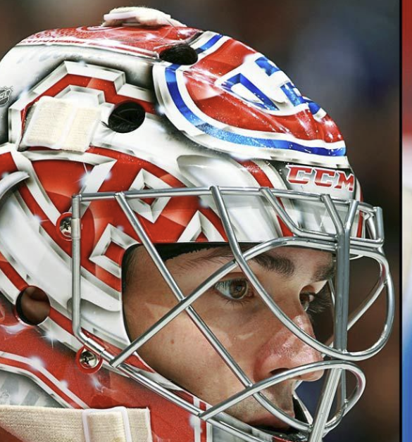 Carey Price Goalie Mask Unsigned 2015 Montreal Tribute