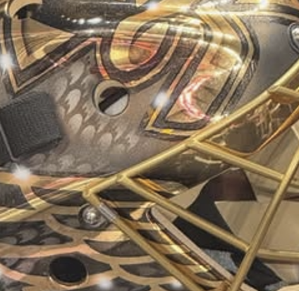 Presale: Petr Mrazek Signed Goalie Mask 2025-26 Anaheim All Golden Duck Signature Edition Autographed Tribute
