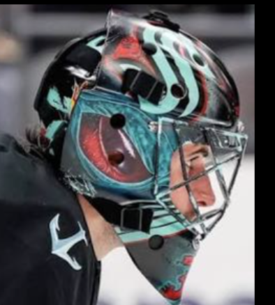 Joey Daccord Goalie Mask Unsigned 2026 Seattle Tribute