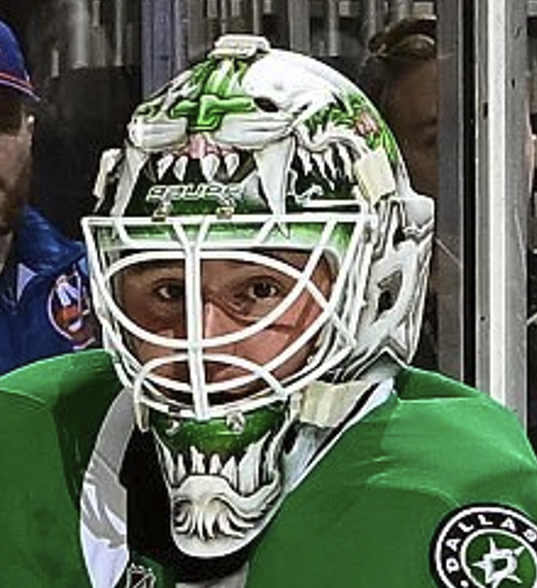 Presale: Jake Oettinger Unsigned Goalie Mask 2026 Dallas MAD OTTER WHITE
