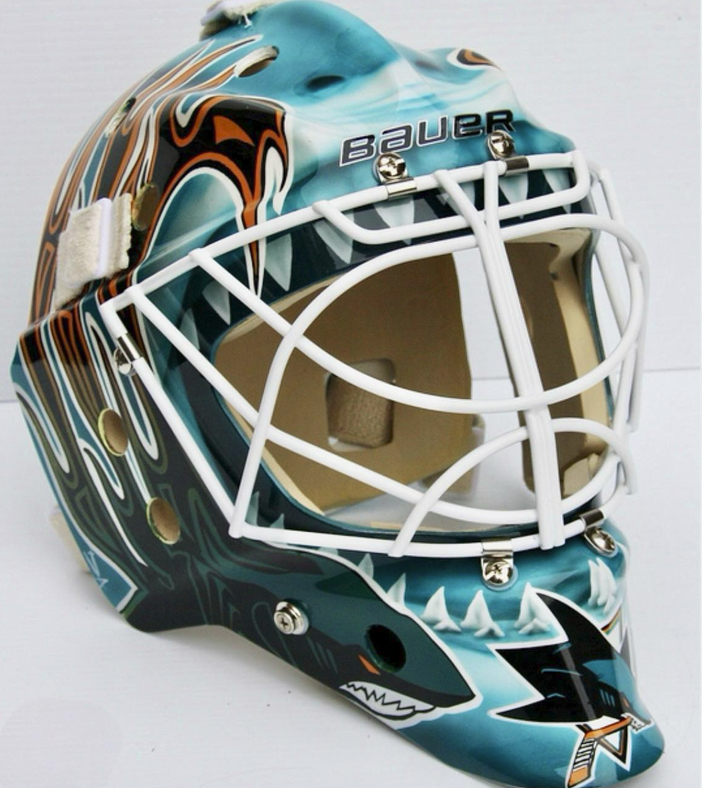 Antti Niemi Goalie Mask Unsigned 2010-11 San Jose Tribute
