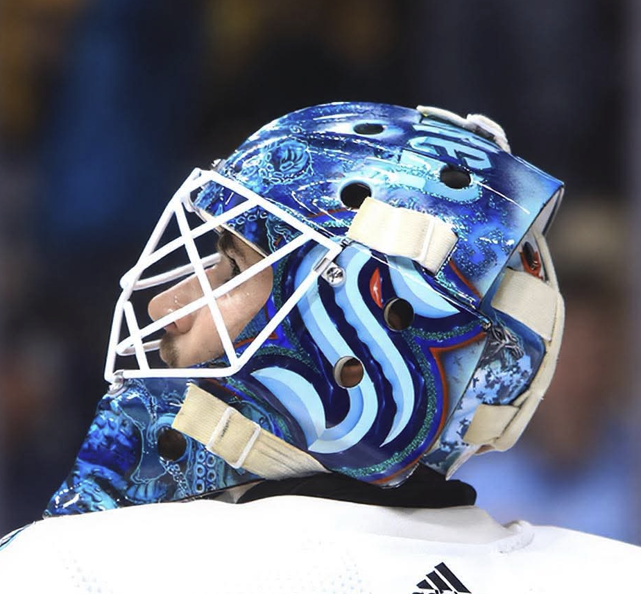 Presale: Joey Daccord Goalie Mask Unsigned 2022-23 Seattle Tribute