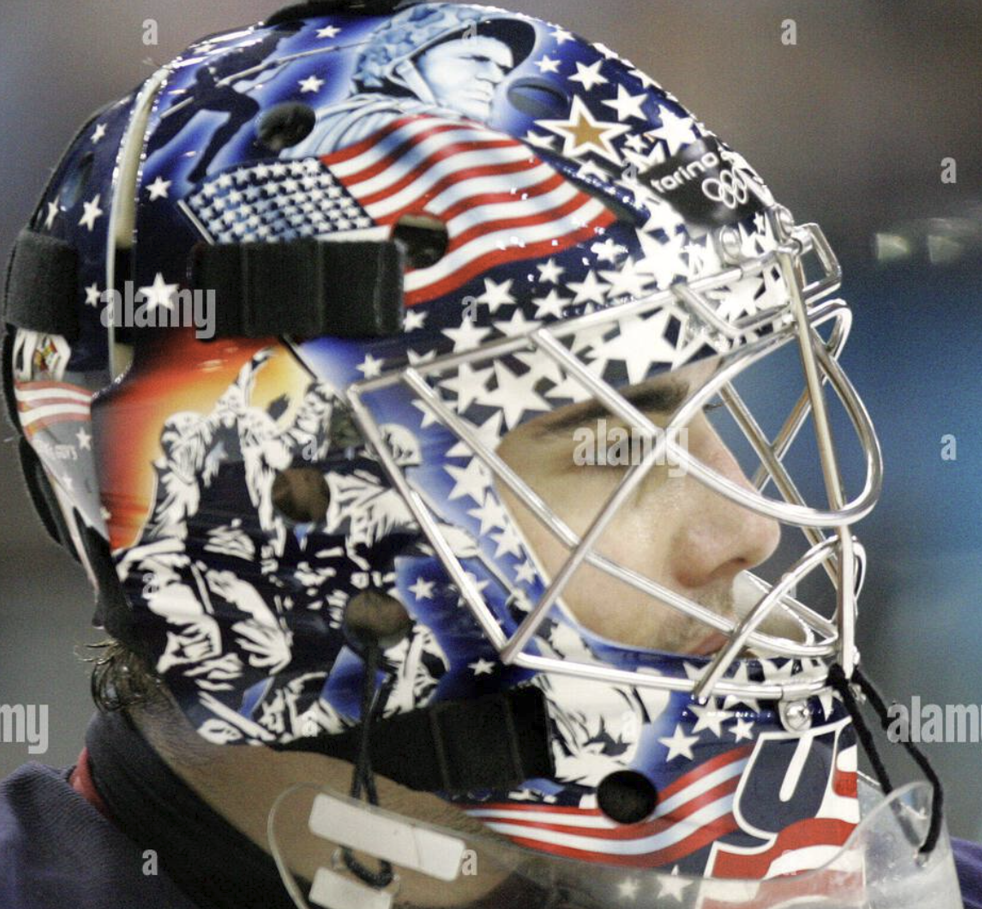 Presale: Rick Dipietro Goalie Mask Unsigned TEAM USA 2006 Olympics Tribute