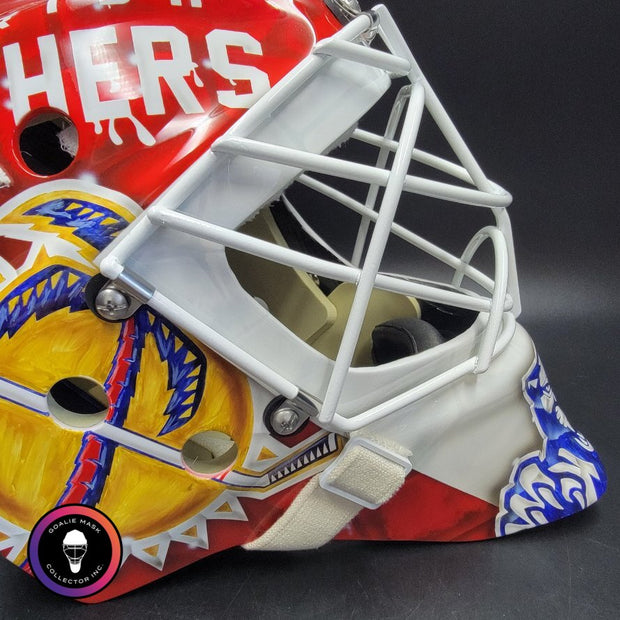 Sergei Bobrovsky Signed Goalie Mask 2025 & 2024 "BACK TO  BACK" Florida Cup Winning Signature Edition Autographed