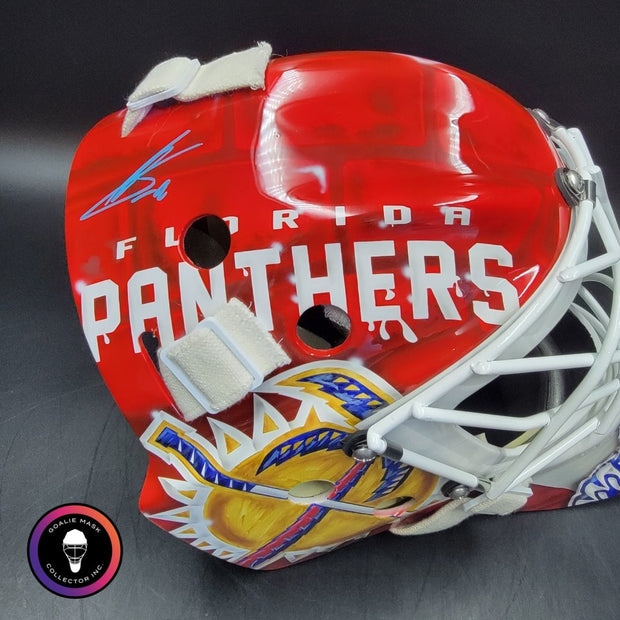 Sergei Bobrovsky Signed Goalie Mask 2025 & 2024 "BACK TO  BACK" Florida Cup Winning Signature Edition Autographed
