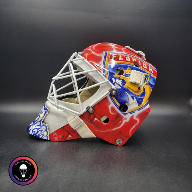 Sergei Bobrovsky Signed Goalie Mask 2025 & 2024 "BACK TO  BACK" Florida Cup Winning Signature Edition Autographed