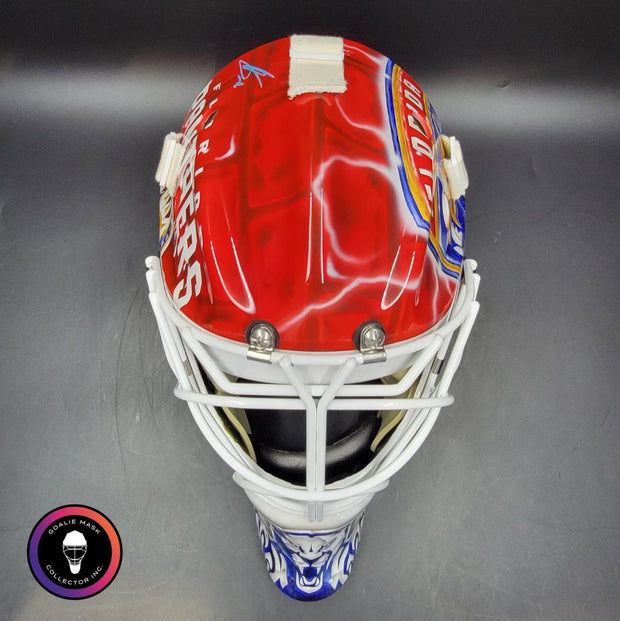 Sergei Bobrovsky Signed Goalie Mask 2025 & 2024 "BACK TO  BACK" Florida Cup Winning Signature Edition Autographed