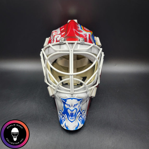 Sergei Bobrovsky Goalie Mask Unsigned 2025 & 2024 "BACK TO BACK" Florida Cup Winning Tribute