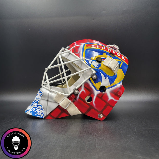 Sergei Bobrovsky Goalie Mask Unsigned 2025 & 2024 "BACK TO BACK" Florida Cup Winning Tribute
