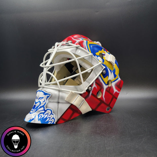 Sergei Bobrovsky Goalie Mask Unsigned 2025 & 2024 "BACK TO BACK" Florida Cup Winning Tribute