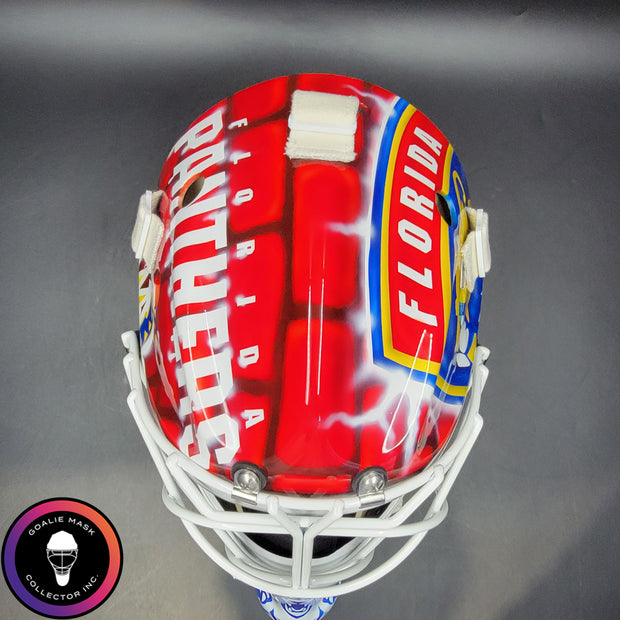 Sergei Bobrovsky Goalie Mask Unsigned 2025 & 2024 "BACK TO BACK" Florida Cup Winning Tribute