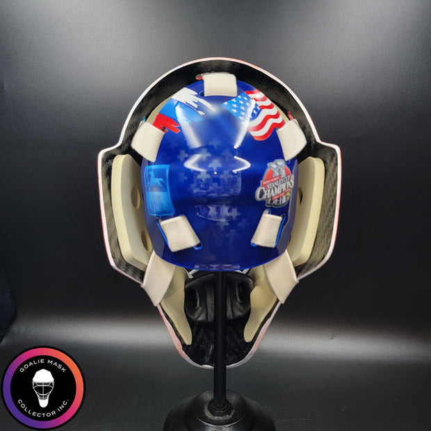 Sergei Bobrovsky Goalie Mask Unsigned 2025 & 2024 "BACK TO BACK" Florida Cup Winning Tribute