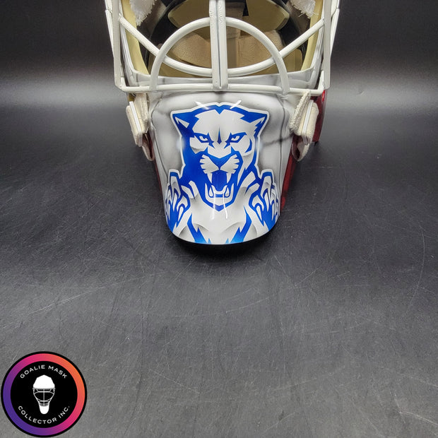 Sergei Bobrovsky Goalie Mask Unsigned 2025 & 2024 "BACK TO BACK" Florida Cup Winning Tribute