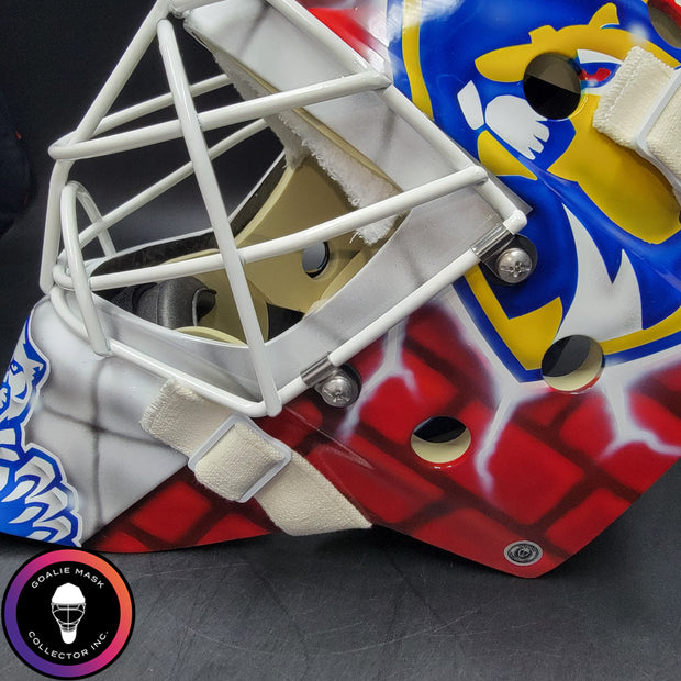 Sergei Bobrovsky Goalie Mask Unsigned 2025 & 2024 "BACK TO BACK" Florida Cup Winning Tribute