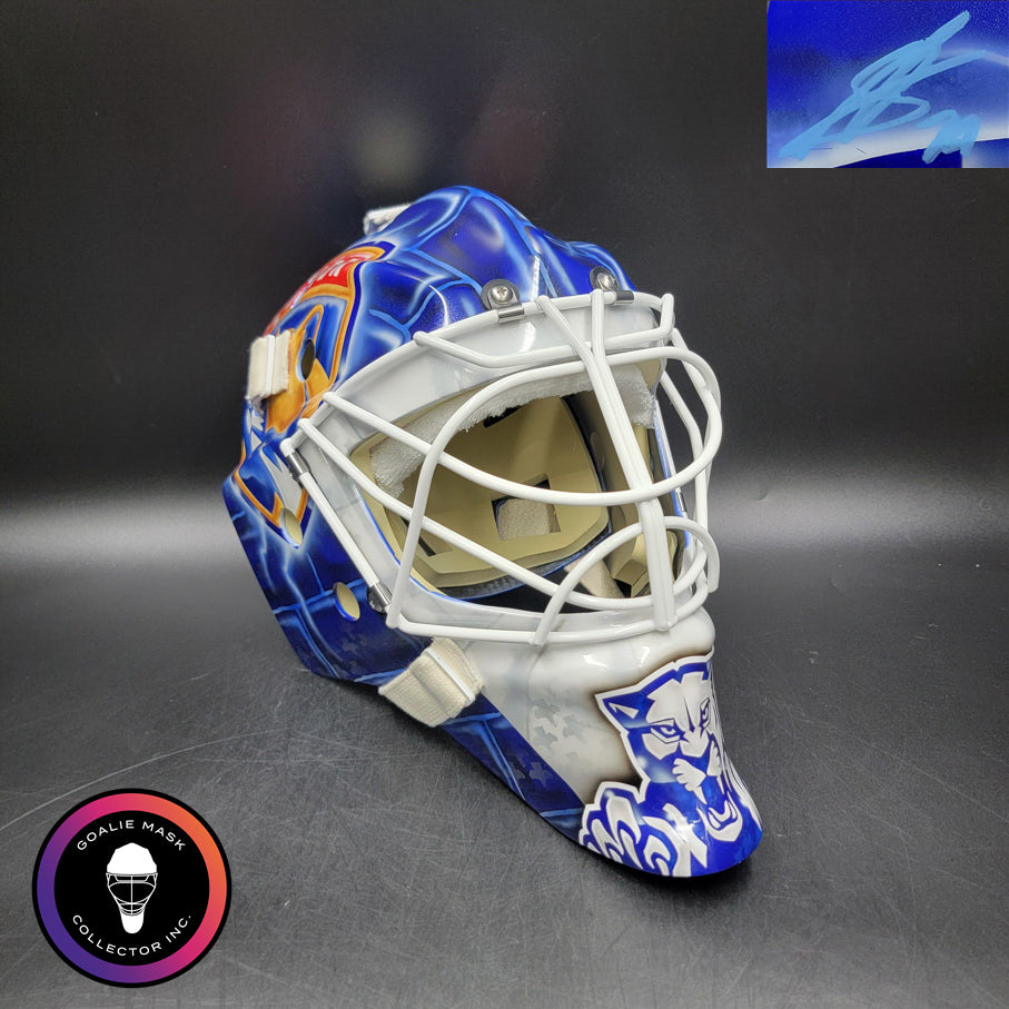 Sergei Bobrovsky Signed Goalie Mask 2026 Florida LAST BLUE Edition Signature Edition Autographed