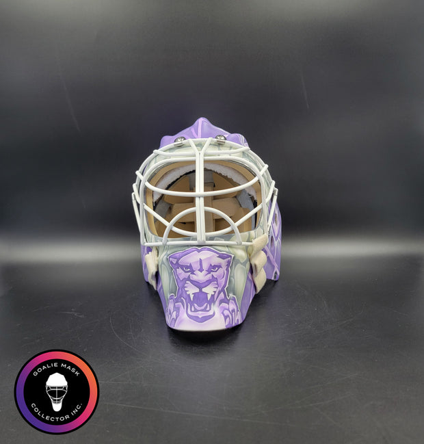 Sergei Bobrovsky Signed Goalie Mask Florida HFC Hockey Fights Cancer Purple Signature Edition Autographed