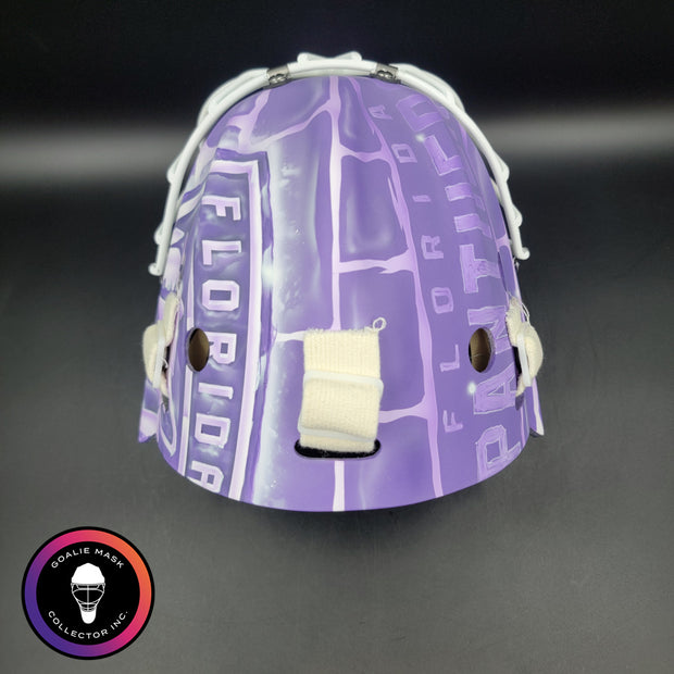 Sergei Bobrovsky Signed Goalie Mask Florida HFC Hockey Fights Cancer Purple Signature Edition Autographed