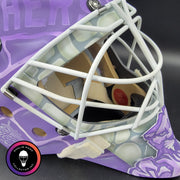 Sergei Bobrovsky Signed Goalie Mask Florida HFC Hockey Fights Cancer Purple Signature Edition Autographed
