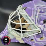 Sergei Bobrovsky Signed Goalie Mask Florida HFC Hockey Fights Cancer Purple Signature Edition Autographed