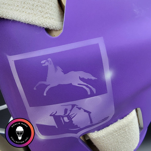 Sergei Bobrovsky Signed Goalie Mask Florida HFC Hockey Fights Cancer Purple Signature Edition Autographed