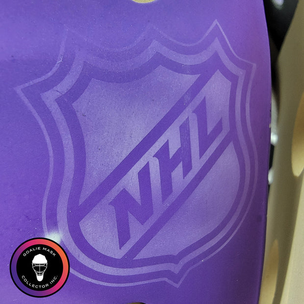 Sergei Bobrovsky Signed Goalie Mask Florida HFC Hockey Fights Cancer Purple Signature Edition Autographed
