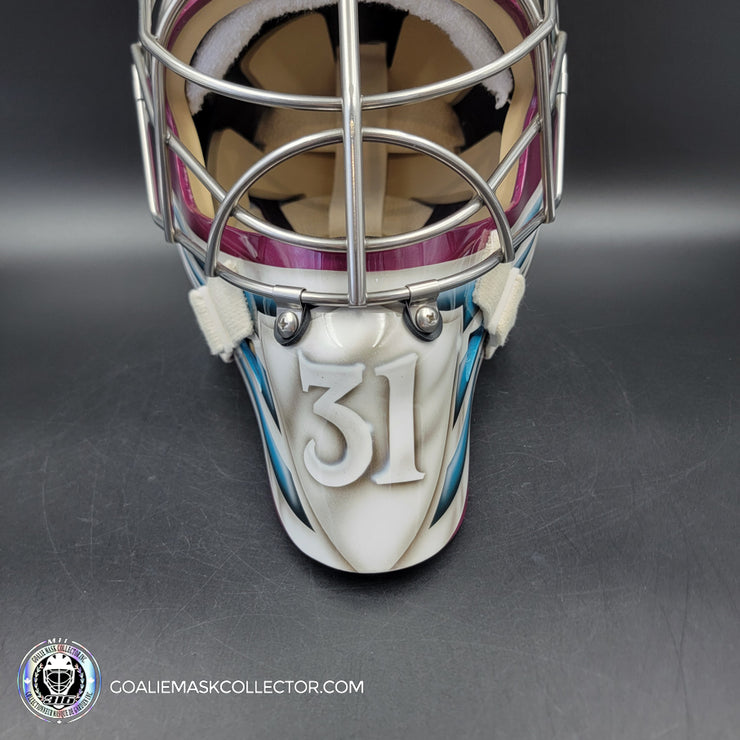 Steve Shields Goalie Mask Unsigned Anaheim Tribute