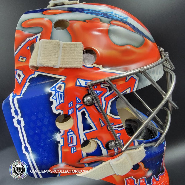 Stuart Skinner Signed Goalie Mask Edmonton 2023-24 CUP FINALS Tribute Signature Edition Autographed