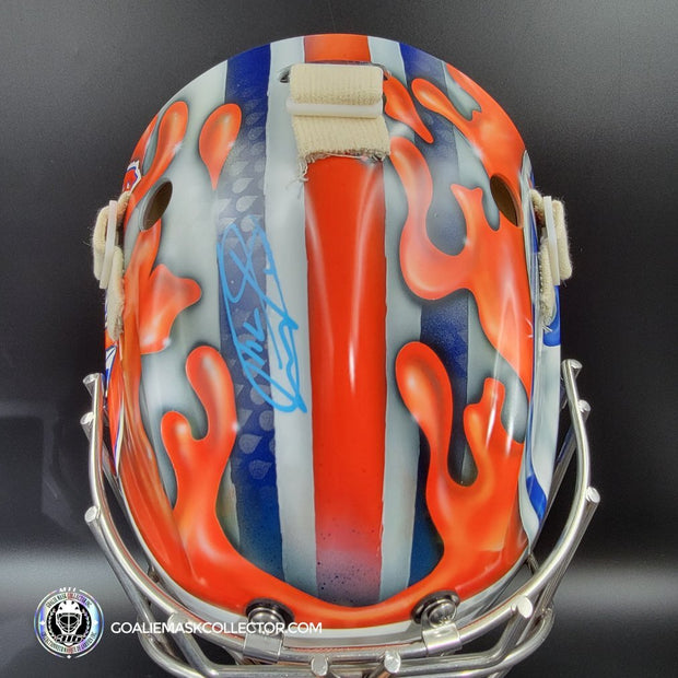 Stuart Skinner Signed Goalie Mask Edmonton 2023-24 CUP FINALS Tribute Signature Edition Autographed