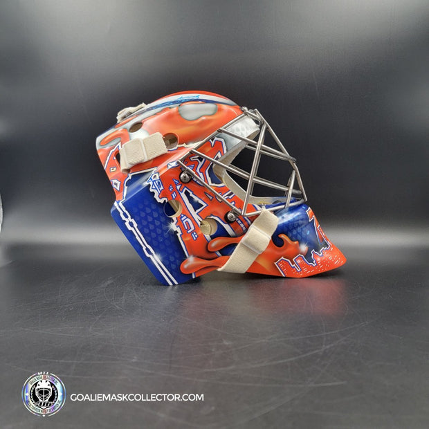 Stuart Skinner Signed Goalie Mask Edmonton 2023-24 CUP FINALS Tribute Signature Edition Autographed