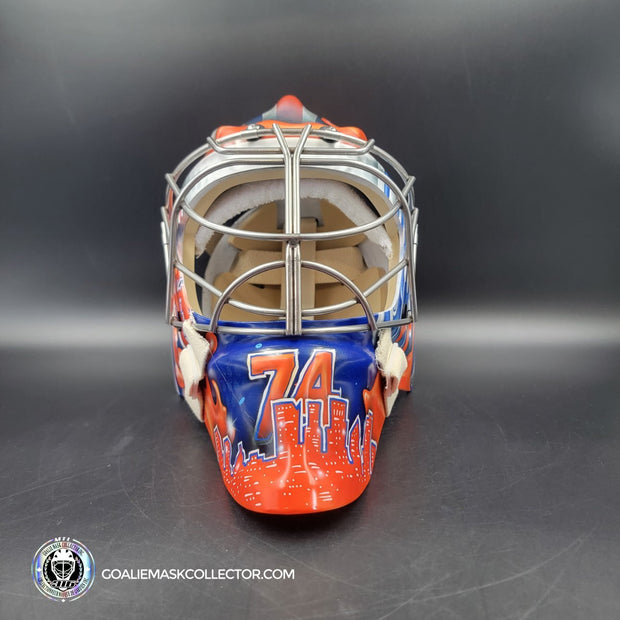Stuart Skinner Signed Goalie Mask Edmonton 2023-24 CUP FINALS Tribute Signature Edition Autographed