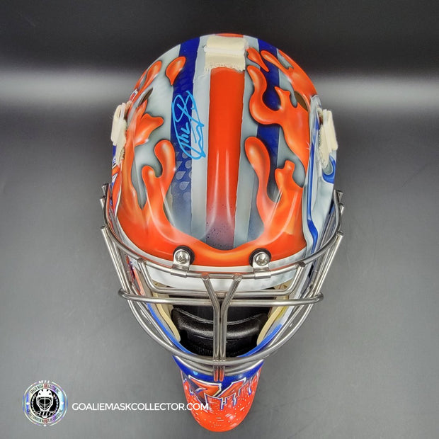 Stuart Skinner Signed Goalie Mask Edmonton 2023-24 CUP FINALS Tribute Signature Edition Autographed