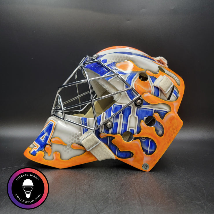 Stuart Skinner Signed Goalie Mask Edmonton 2025-26 Tribute Signature Edition Autographed