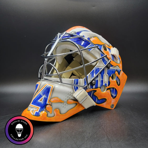Stuart Skinner Signed Goalie Mask Edmonton 2025-26 Tribute Signature Edition Autographed