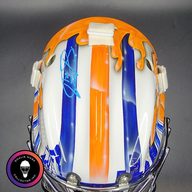 Stuart Skinner Signed Goalie Mask Edmonton 2025-26 Tribute Signature Edition Autographed