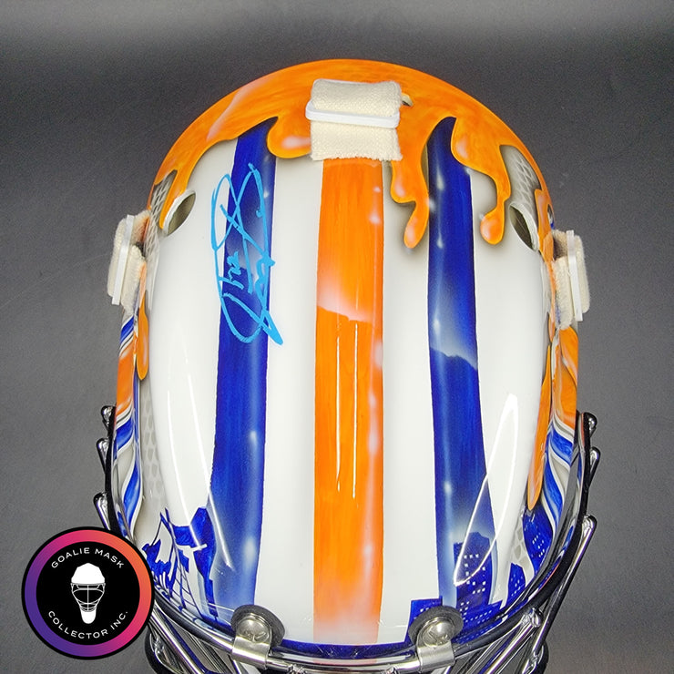 Stuart Skinner Signed Goalie Mask Edmonton 2025-26 Tribute Signature Edition Autographed