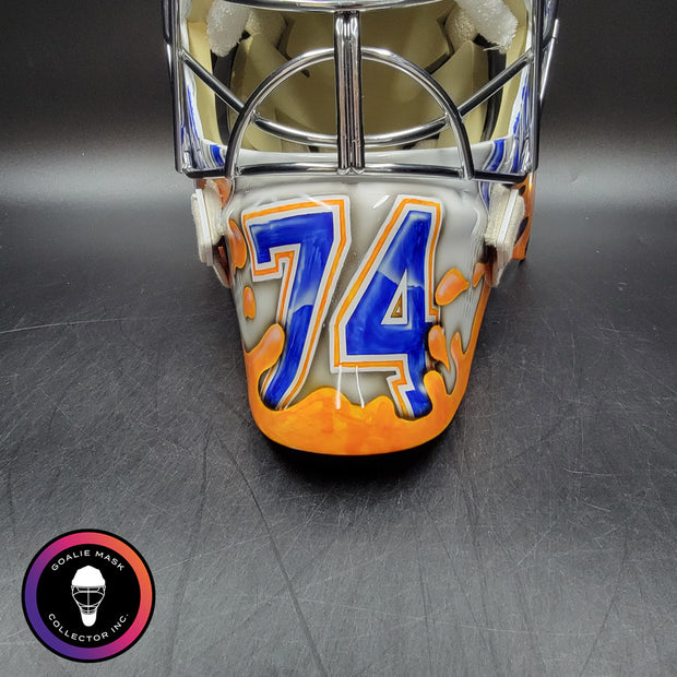Stuart Skinner Signed Goalie Mask Edmonton 2025-26 Tribute Signature Edition Autographed