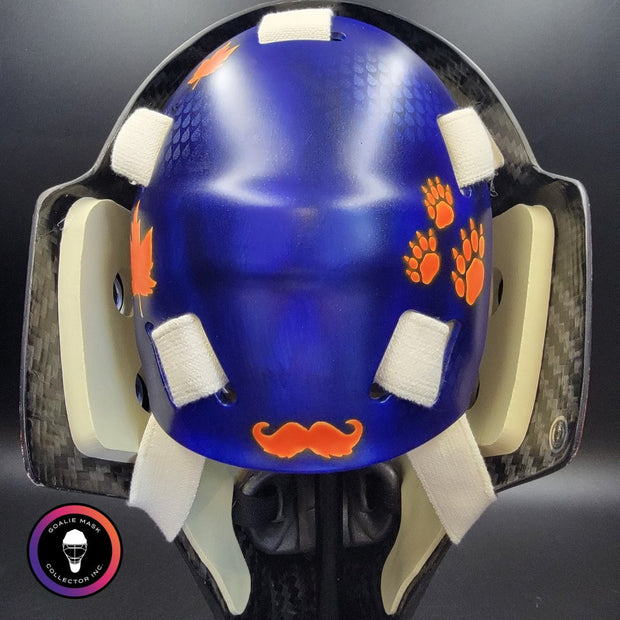 Stuart Skinner Signed Goalie Mask Edmonton 2025 PLAYOFFS Tribute Signature Edition Autographed