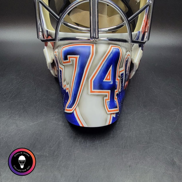 Stuart Skinner Signed Goalie Mask Edmonton 2025 PLAYOFFS Tribute Signature Edition Autographed