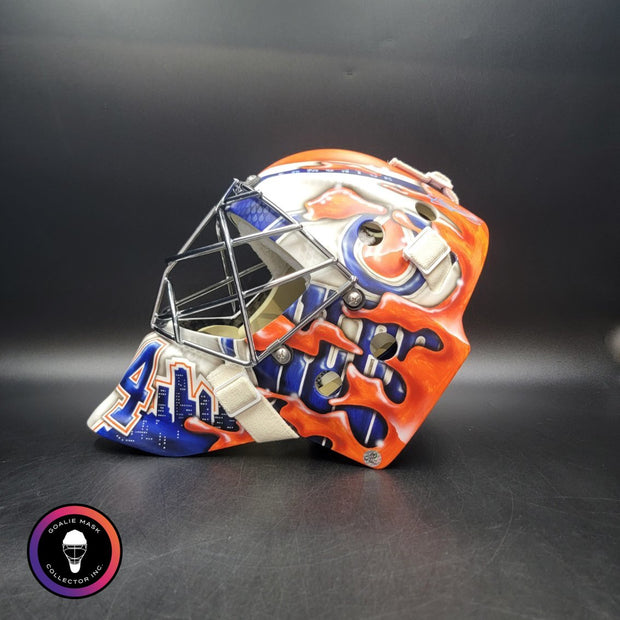 Stuart Skinner Signed Goalie Mask Edmonton 2025 PLAYOFFS Tribute Signature Edition Autographed