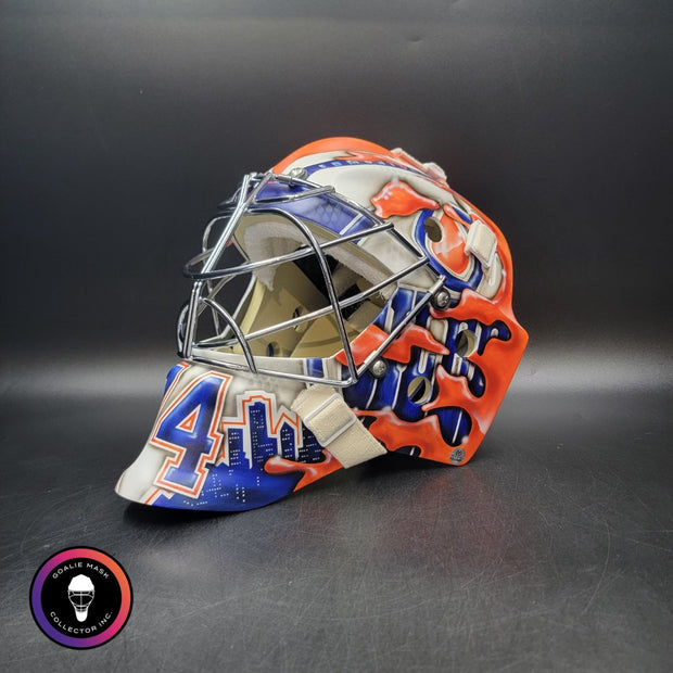 Stuart Skinner Signed Goalie Mask Edmonton 2025 PLAYOFFS Tribute Signature Edition Autographed