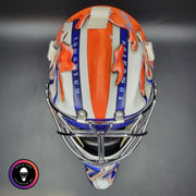 Stuart Skinner Signed Goalie Mask Edmonton 2025 PLAYOFFS Tribute Signature Edition Autographed