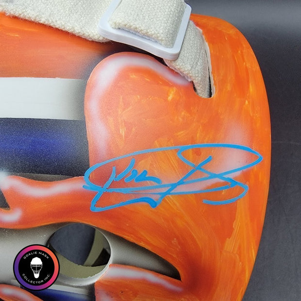 Stuart Skinner Signed Goalie Mask Edmonton 2025 PLAYOFFS Tribute Signature Edition Autographed